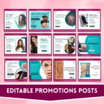 500+ Dermatology Social Media Canva Template - Image 2