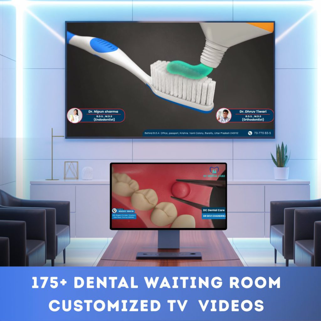 175+ Dental Waiting Room Customized TV Videos