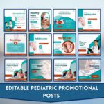 500+ Pediatric Social Media Canva Template - Image 2