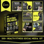 Health & Fitness Social Media Canva Templates
