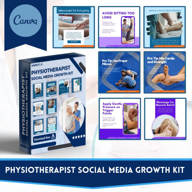 Physiotherapist Social Media Canva Templates