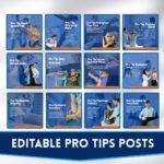 500+ Physiotherapist Social Media Canva Template Kit - Image 3