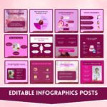 500+ Women Health And Wellness Social Media Canva Template - Image 4