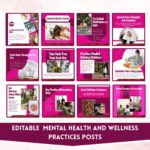 500+ Women Health And Wellness Social Media Canva Template - Image 6