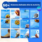 500+ Diabetes & Endocrinology Social Media Canva Template - Image 5