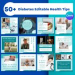 500+ Diabetes & Endocrinology Social Media Canva Template - Image 6