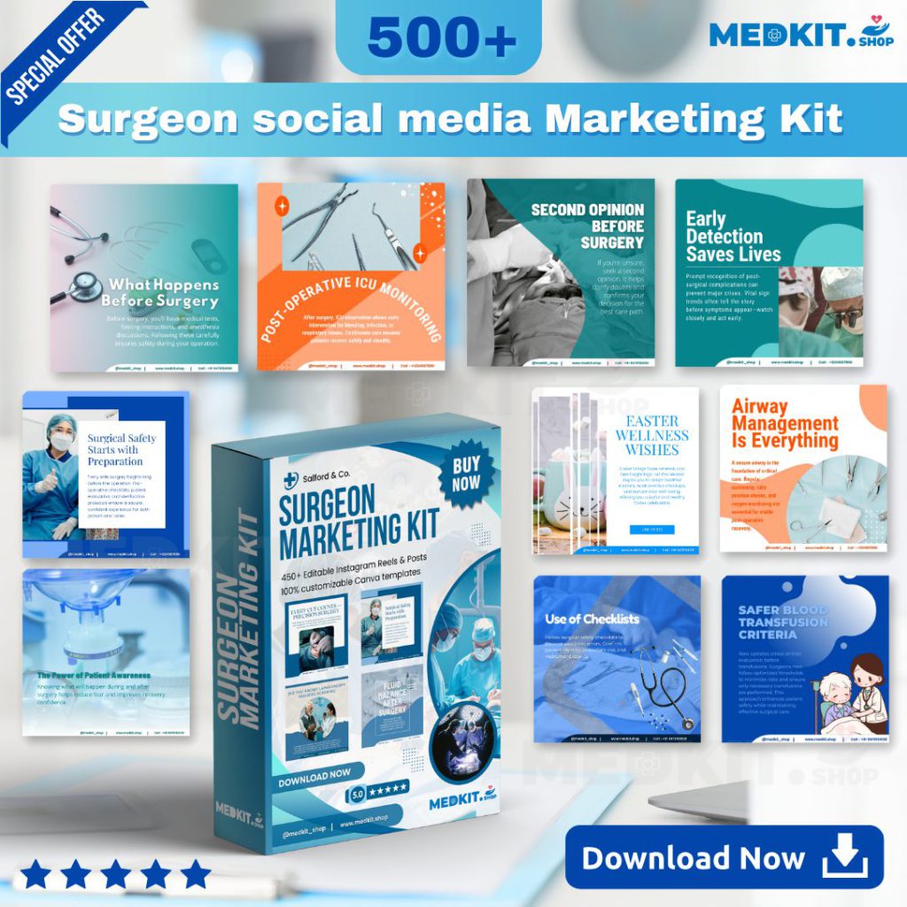 Surgeon social media Marketing Kit