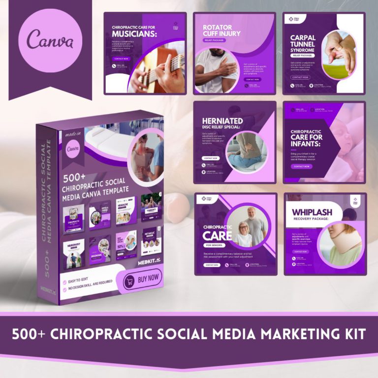 Chiropractic Social Media Canva Template