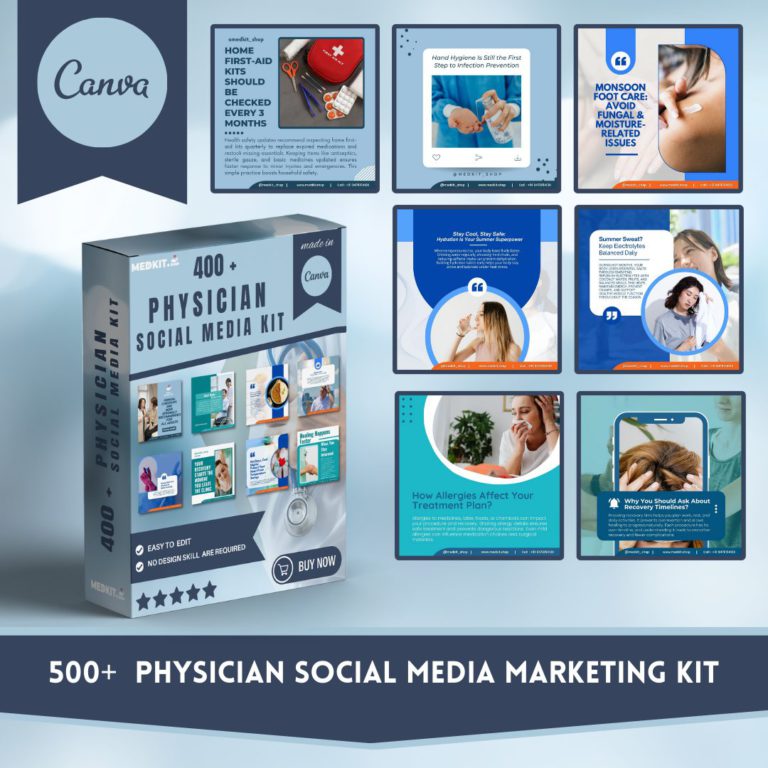 Physician Social Media Canva Template