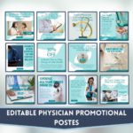 400+ Physician Social Media Canva Template - Image 2