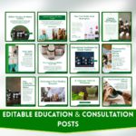 400+ Homeopathic Social Media Canva Templates - Image 3