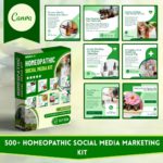 Homeopathic social media Canva templates