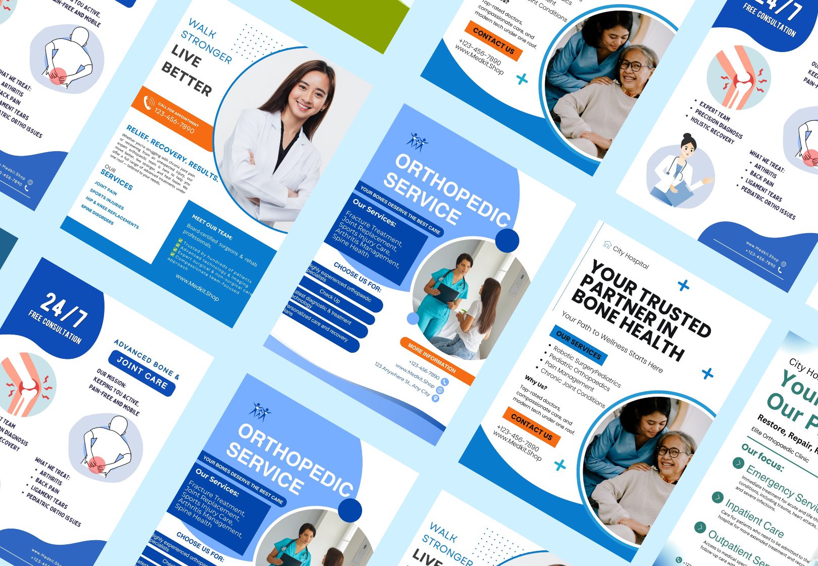 Orthopedic Social Media Canva Template 12 Copy of Medkit Orthopedic Bonus Section 2