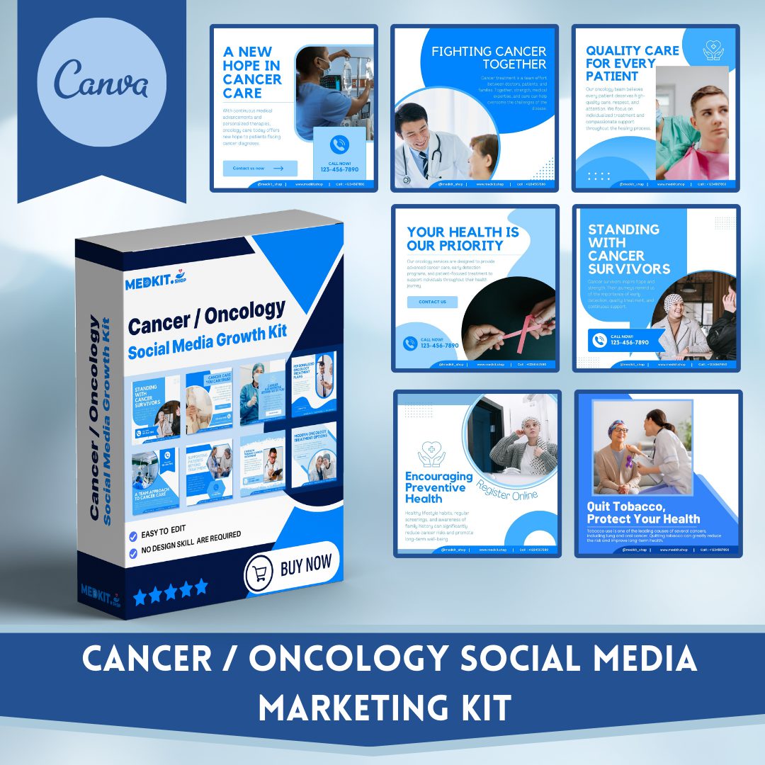 1 Oncology Social Media Canva Templates
