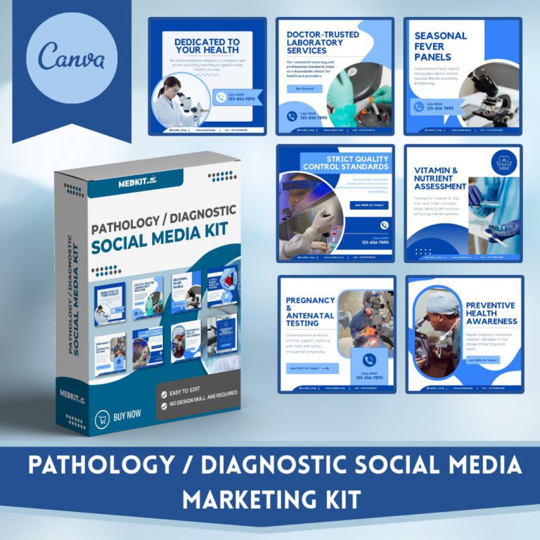 Pathology Social Media Canva Templates