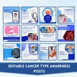 Oncology Social Media Canva Templates
