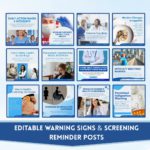 Oncology Social Media Canva Templates