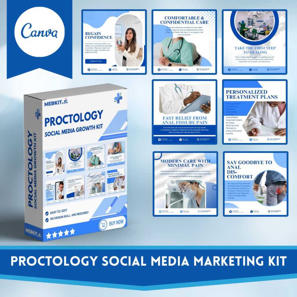 Proctology Social Media Canva Templates