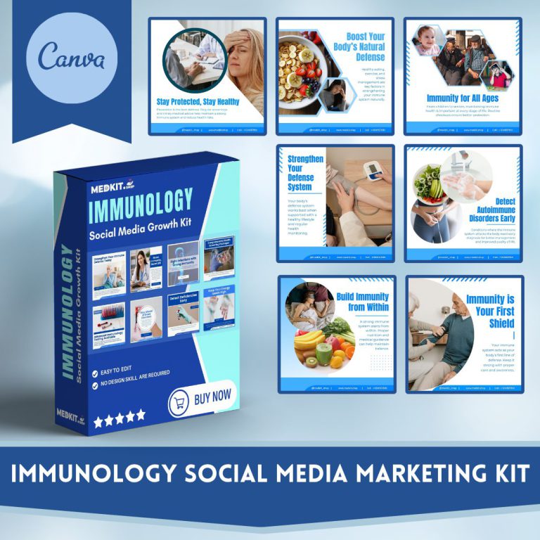 Immunology Social Media Canva Templates