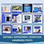 200+ Orthopedic Hindi Social Media Canva Templates - Image 4