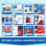 250+ Hematology Social Media Canva Templates - Image 4