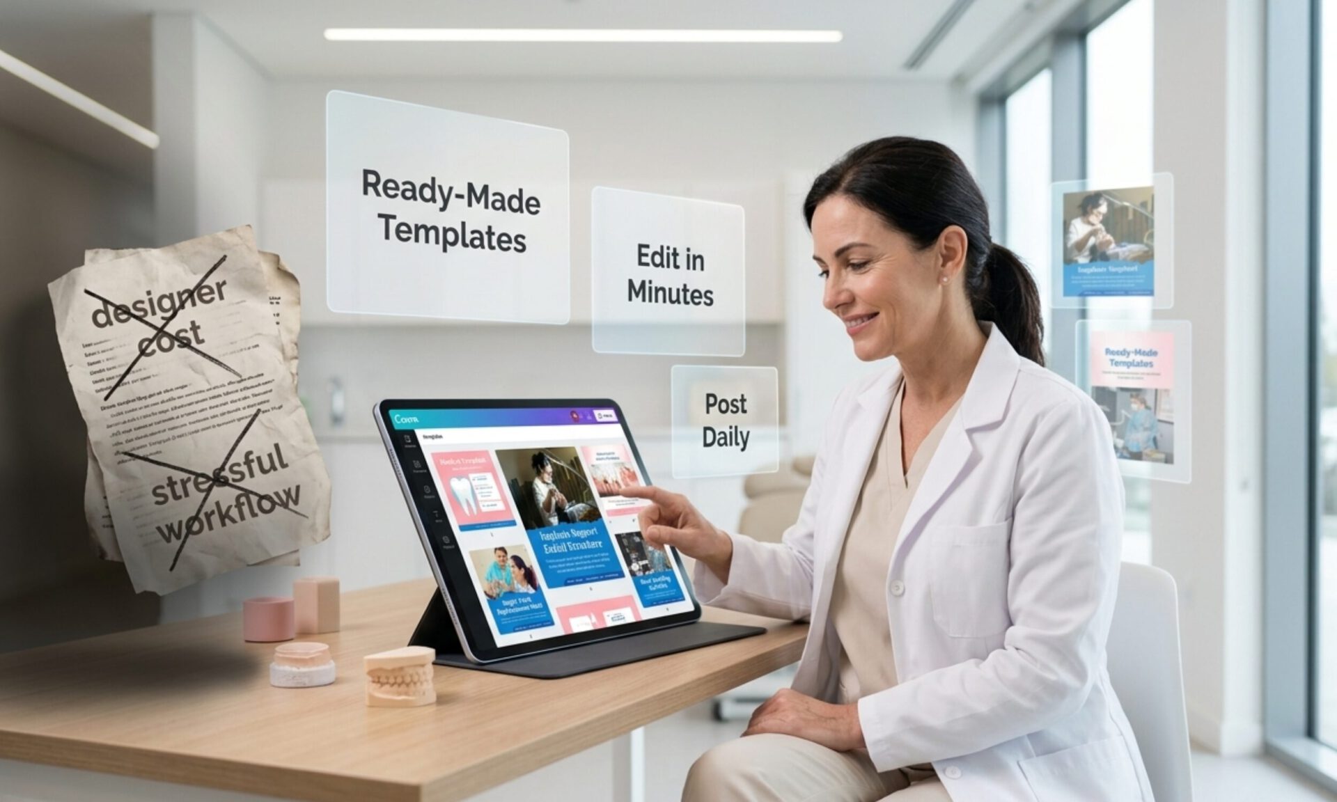 Dental Social Media Canva Template 8 Copy of Medkit Dental THE SMART SOLUTION Section