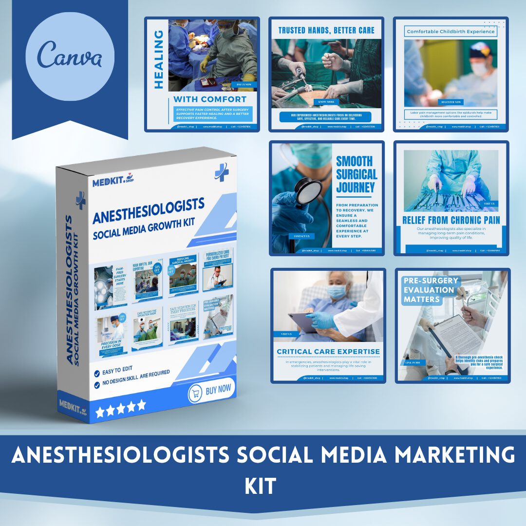 1 Anesthesiologists Social Media Canva Templates