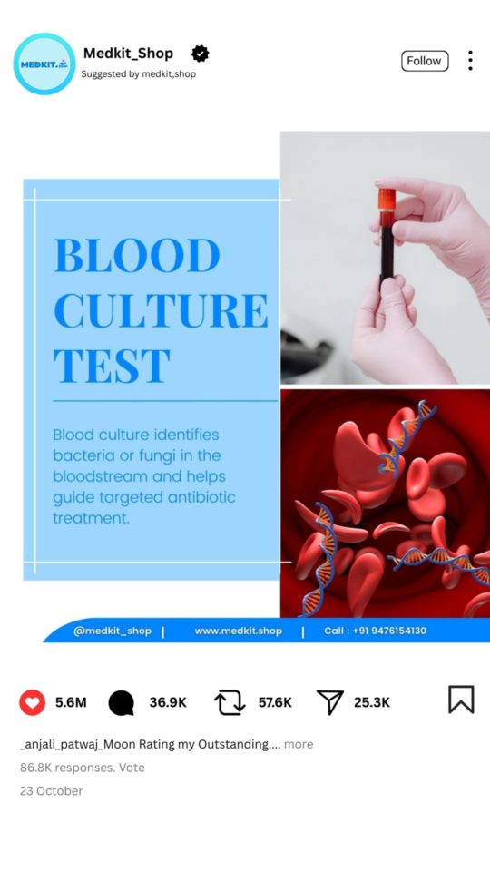 Blood Test Awareness Posts