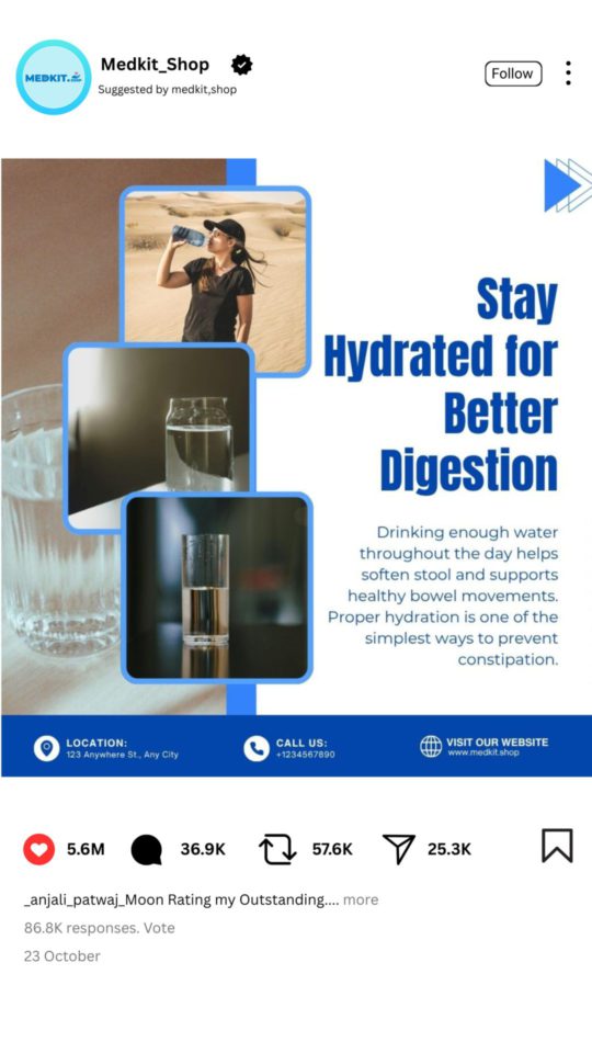 Editable Digestive Health & Constipation Prevention Posts (4) Editable Digestive Health & Constipation Prevention Posts (4)