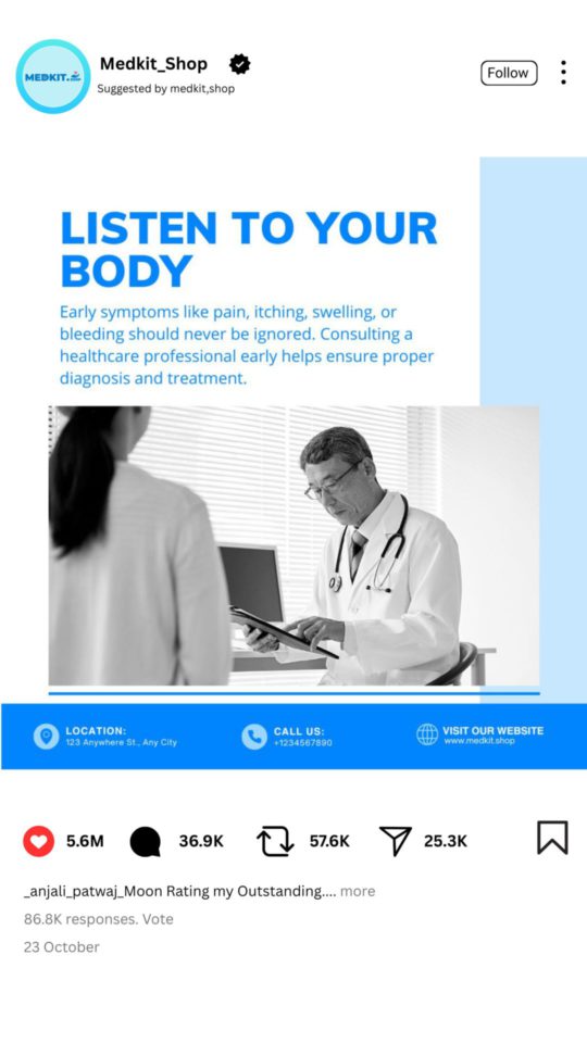 Editable Early Symptoms Awareness Posts Editable Early Symptoms Awareness Posts