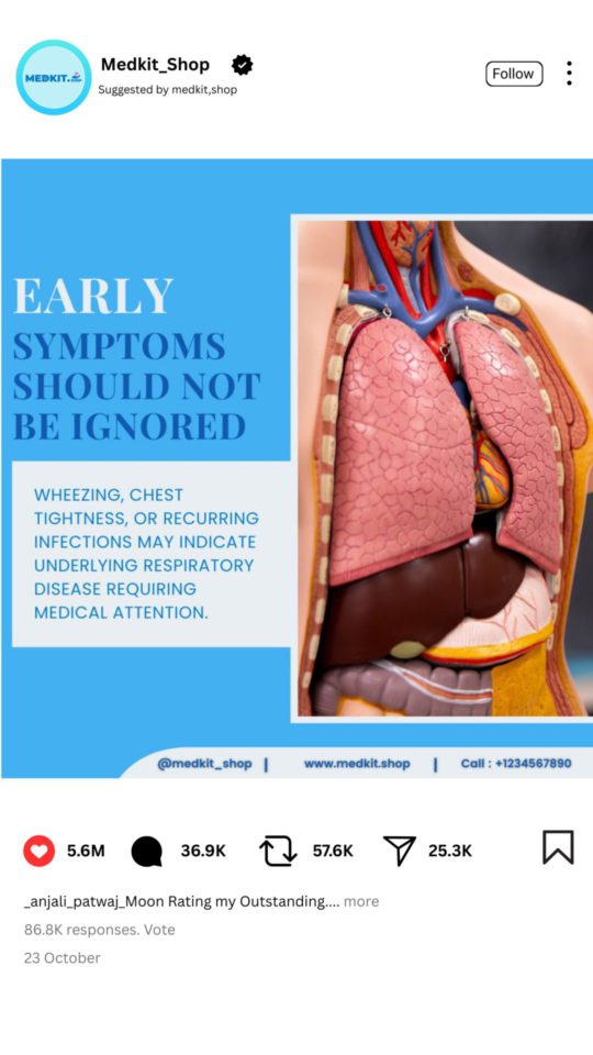 Respiratory Disease Awareness Posts